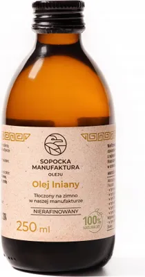 Produktbild von PREMIUM Leinsamenöl 250 ml - Kaltgepresst - Unraffiniert Frisch - 100% Natürlich - Nativ - Leinöl mit Omega-3 - Mühlenfrisch - Leinöl