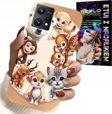 Image de Étui pour Realme 9 5G - Coques pour enfants avec des animaux de la forêt Case