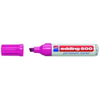 Zdjęcie produktu dla edding marker permanentny 500 4-500009 2-7mm końcówka klinowa do wielokrotnego napełniania różowy