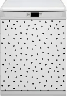 Produktbild von Küche Magnet für Spülmaschine  Abwaschbar 60x80 cm Geschirrspüle  - Schwarze Punkte