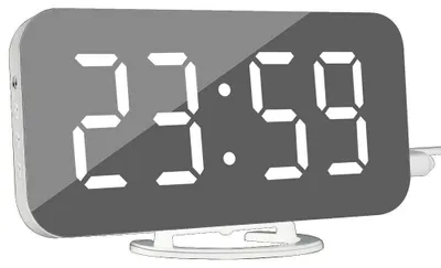 Digitalwecker mit USB-Port, LED-Display, Snooze, automatische Dimmung