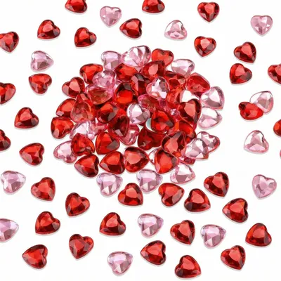 Productafbeelding van 200 Stuks Hartvormig Confetti voor Bruiloft Decoratie in Rood en Roze