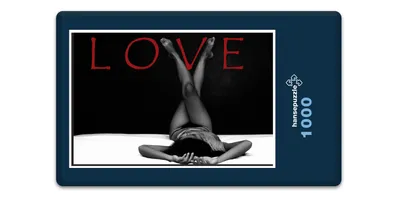Produktbild von hansepuzzle 19318 - Love Puzzle, 1000 Teile, Gefühle, 60,0 x 46,0cm mit hochwertiger Aufbewahrung, Kartonbox und wiederverschließbarem Beutel