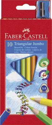 Immagine prodotto di FABER-CASTELL Dreikant-Buntstifte Jumbo, 10er Etui