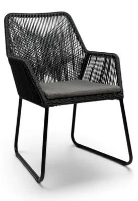 Produktbild von Dining-Gartenstuhl | Mona | Schwarz | Rope | 2er Set