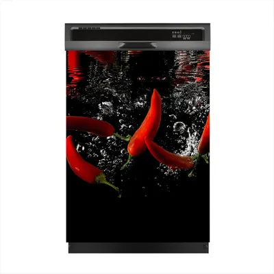 Produktbild von Magnete Dekorative 60x80 cm Küche Magnetmatte Spülmaschine - Paprika Gemüse