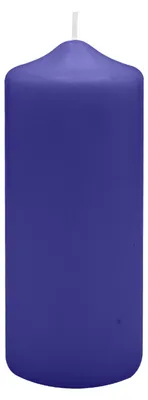 Produktbild von Spitzkopf Stumpen Kerzen Royalblau 15 x Ø 7 cm, 6 Stück