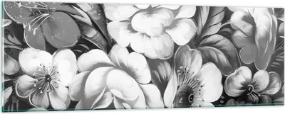 Produktbild von Bilder auf glas - Blume Blumenstrauß Blatt - 90x30cm - Glasbilder - Wandbilder - Kunstdruck - zum Aufhängen bereit - Wanddekoration aus Glas - Glas Bilder - Wandbild auf Glas - GAB90x30-3896