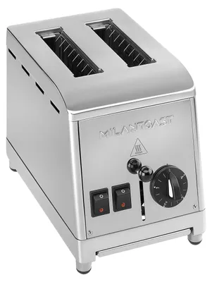 Produktbild von MILANTOAST-2-Sitzer Toaster Edelstahl 220-240 V 50/60 Hz 1,37 kW