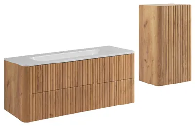 Produktbild von Badmöbel-Set mit Waschbecken und Midischrank, Craft, 120 x 48 x 44 cm