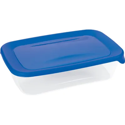 Image de Récipient alimentaire rectangulaire Curver "fresh&go" 1l /bleu/ transparent