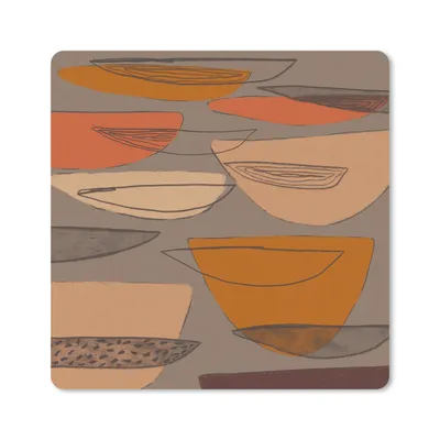 Produktbild von MuchoWow® Mauspad Mousepad Abstrakt - Vintage - Formen - Pastell 30x30 cm - Mousepads - Maus Mat - Pad - Mausunterlage - Gaming