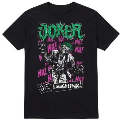 Produktbild von Justice League - "Die Laughing" T-Shirt für Herren/Damen Uni TV38763 (4XL) (Schwarz)