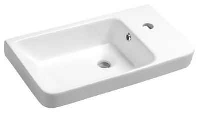 Produktbild von Sapho Waschtische und Waschbecken - Waschtisch Luxa 550x300 mm, mit 1 Hahnloch, weiß 11054
