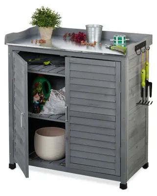 Immagine prodotto di Panca da giardino con contenitore - Tavolo da giardino in legno