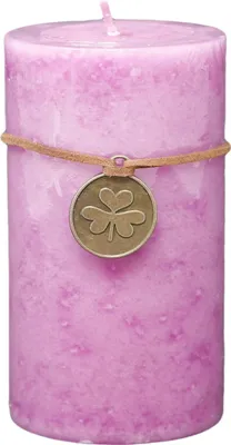 Produktbild von Stumpenkerze Trendkerze antik rosa durchgefärbt 13 x Ø 7 cm