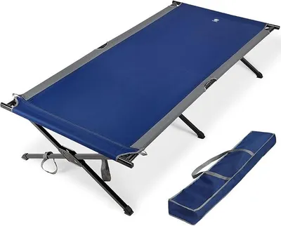 Image de Lit de camping pliable, 214 cm x 106 cm, capacité de 300 kg, lit pliable XXL, grand et large, lit de camping stable pour les voyages, utilisable en intérieur et en extérieur, idéal pour la plage et le jardin