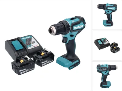 Produktbild von Makita DDF 485 RG Akku Bohrschrauber 18 V 50 Nm Brushless + 2x Akku 6,0 Ah + Ladegerät