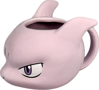 Produktbild von Pokemon 3D Tasse - Mewtu Kaffeetasse Becher Kaffeebecher aus Keramik 430 ml Rosa