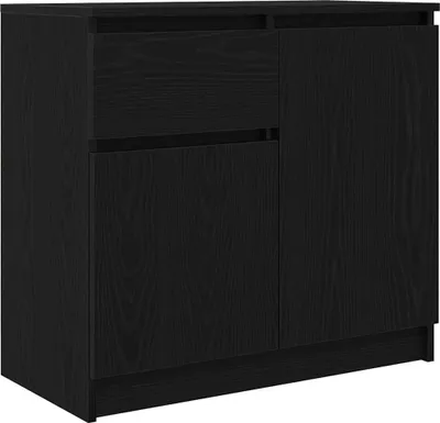 Immagine prodotto di Credenza con Cassetto Rovere Nero 71x35x65 cm Legno Multistrato
