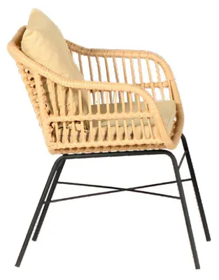 Obrázok produktu pre Vonkajšie kreslo lounge ratanový záhradný nábytok sedadlo veranda terasa balkón