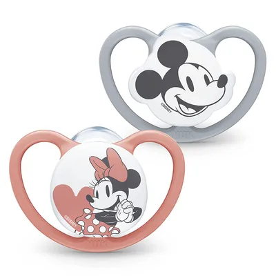 Zdjęcie produktu dla NUK Schnuller Disney Minnie Mouse Space 0-6 M. 2 Stück