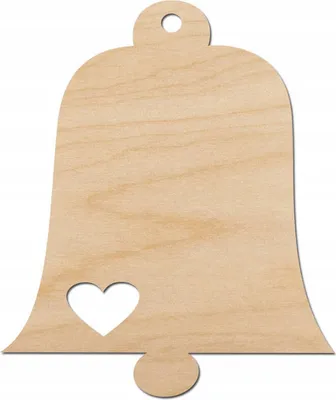 Produktbild von Anhänger aus Holz - Glocke - Dekor