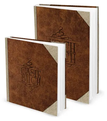 Produktbild von Geschenk-SET LEDER-NOSTALGIE-LOOK 1 XXL Rezeptbuch eigenes Kochbuch + 1 Gästebuch braun Hochzeitsgästebuch Hochzeitsgeschenk Hochzeit Weihnachtsgeschenk Geburtstaggeschenk