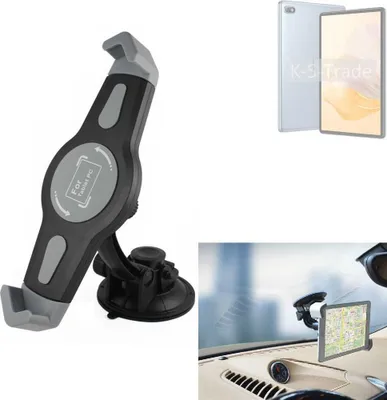 Produktbild von K-S-Trade Scheiben-Halterung für Tablets kompatibel mit Blackview Tab 7 Pro KFZ Tablet Saugnapf Auto Halterung Windschutzscheibe Holder Halter