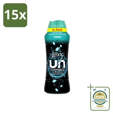 Produktbild von 15 x Lenor Unstoppables Wäscheparfüm Fris - 495 g - Vorratspackung - 15 Stücke