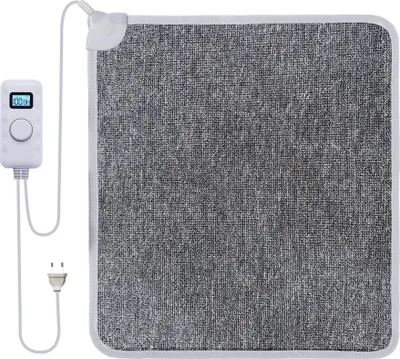 Produktbild von Infrarotmatte Infrarotheizung Heizmatte Fußwärmer grau Heizteppich Timer 50x55cm Warm Feet