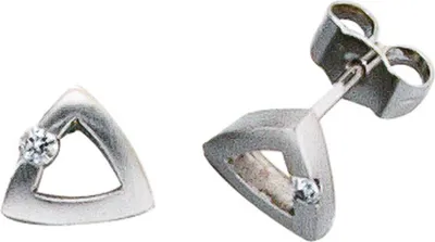 Produktbild von JOBO Ohrstecker 950 Platin mattiert 2 Diamanten Brillanten 0,07ct. Ohrringe