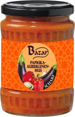 Produktbild von Bazar scharfes Paprika-Auberginen-Mus 350g