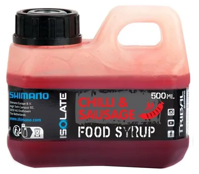 Produktbild von Shimano Isolate Food Syrup Chilli & Sausage 500 ml