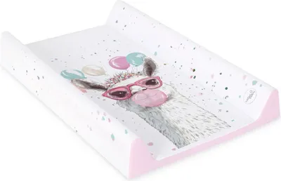 Obrázek produktu pro CEBA BABY Podložka přebalovací 2-hranná s pevnou deskou (50x70) Ultra Light Crazy Lama