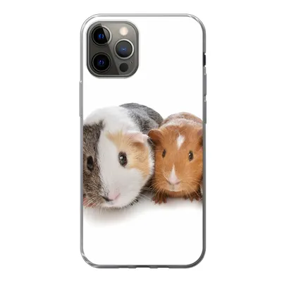 Produktbild von MuchoWow® Handyhülle Schutzhülle Hülle für iPhone 12 Pro Fünf Meerschweinchen Silikon Softcase Handy Hülle - Abdeckung