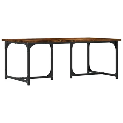 Image de Table basse chêne fumé 90x50x35 cm bois composite