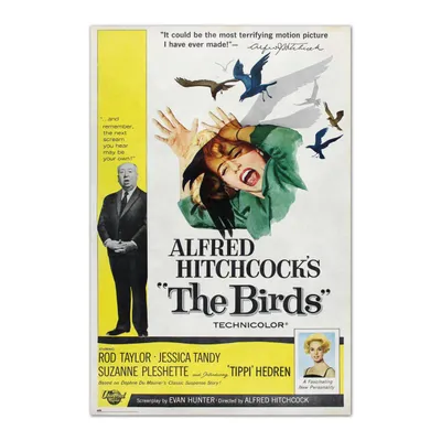 Zdjęcie produktu dla The Birds Plakat A. Hitchcock The Birds 91,5 x 61 cm