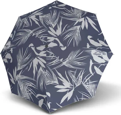 Produktbild von Knirps Taschenregenschirm Regenschirm T.200 Medium Duomatic With UV Protection Botany Sea dunkelblau