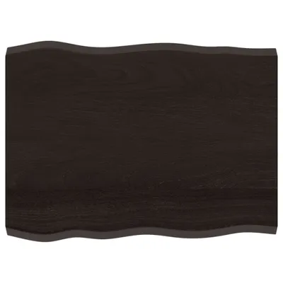Produktbild von vidaXL Tischplatte 80x60x(2-4) cm Massivholz Behandelt Baumkante