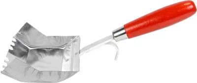 Produktbild von HaWe Kalksandstein-Kleberkelle, Plansteinkelle, Porenbetonkelle mit Halbrundzahnung und Holzheft Größe:115 mm