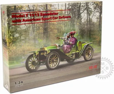 Immagine prodotto di Modello T 1913 Speedster con piloti di auto sportive americane / 1:24