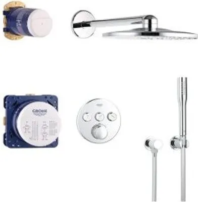 Produktbild von GROHE 34705000, 40 cm, 1,5 m, Wand, Chrom