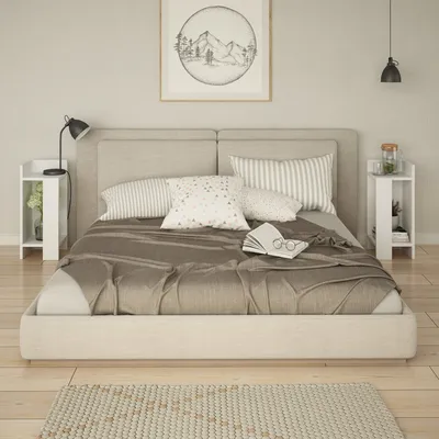 Produktbild von Skye Decor, Elos - White, Nachttische & -schränke, Weiß, 25 x 60 x 27 cm
