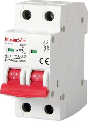 Produktbild von E.NEXT p041023 Sicherungsautomat PRO 2P B 63A 6kA 230/400V AC