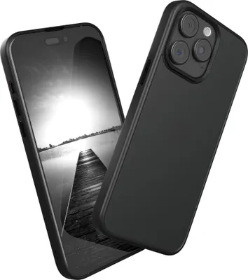 Produktbild von EAZY CASE - Outdoor Case kompatibel mit Apple iPhone 15 Pro Max, stoßfest, kratzfest, mit Kameraschutz, Silikonhülle in Schwarz