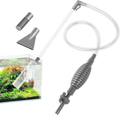 Produktbild von Aquarium Kiesreiniger mit Pumpe, verstellbare Durchflussregelung, Schlauchventil, für Aquarium