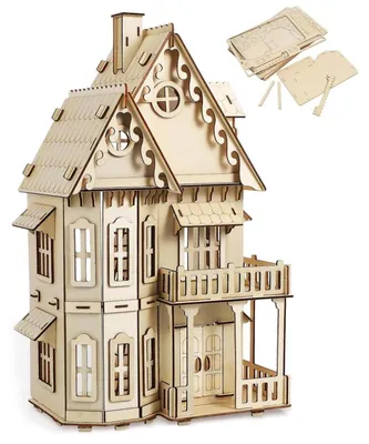 Image de Puzzle en bois 3D, maison gothique - Kit de bricolage pour adultes, décoration, cadeau