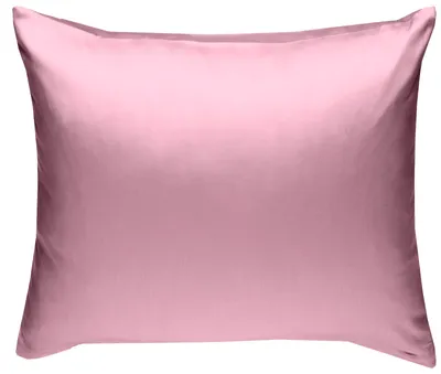Produktbild von Mako Satin Kissenbezug uni Rosa 40x40 cm