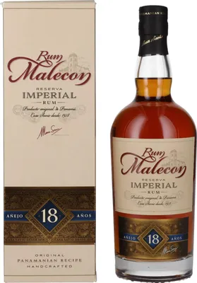 Image de Rum Malecon Añejo 18 Años Reserva Imperial 40% Vol. 0,7l en boîte cadeau